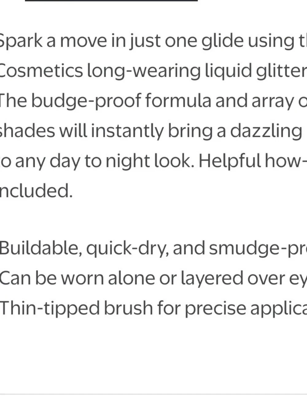 Profusion Cosmetics Bling It On! Glitter Eyeliner